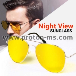 Night View Glasses Clear Bright 100% UVA Protect Car Driver Glare Reduction