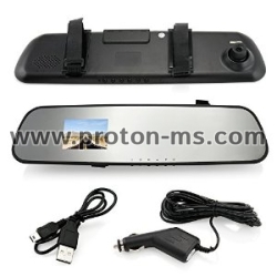 DVR Monitor Rear View Dual Camera Video Recording System