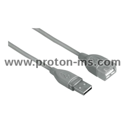 USB 2.0 Extension cable HAMA 45027 USB-A Socket - USB-B Plug, 1.8 m, 1 star, shielded