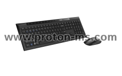 Комплект клавиатура и мишка RAPOO 8210M Multi mode, Bluetooth &2.4Ghz, Черен