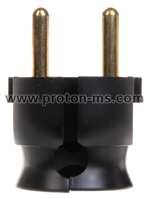 LEGRAND Universal Ultra Slim Plug, Black SL 50184
