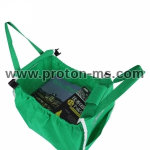 Grab Bag Clip-to-Cart Shopping Bag, Set of 2 Bags