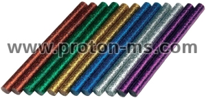 Color Glitter Hot Melt Glue ∅ 7.4 x 100 mm - 12pcs