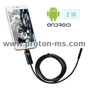 USB Camera – USB Android Endoscope, Ендоскоп Камера – Студоустойчив, Водоустойчив  5.5mm, USB кабел - 2 метра