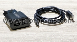 VS Mobile Charger 100-240V 2xUSB 2.4A with split USB-A to USB C 30110