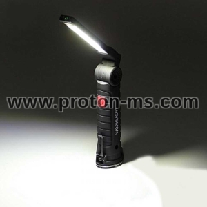 Rechargeable COB Work Light, USB, 18 cm, black