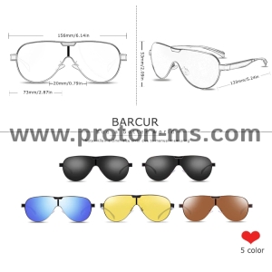 Слънчеви Очила BARCUR Driving Polarized Sunglasses Men Brand Designer Sun Glasses For Men Sports Eyewear Lunette De Soleil Homme