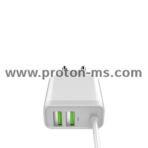 Travel Charger HAMA 121989, 100 - 240 V, 2 x USB, 2.1 A, White