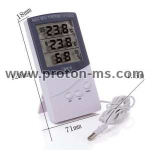 Indoor/Outdoor Thermometer and Humidity Meter