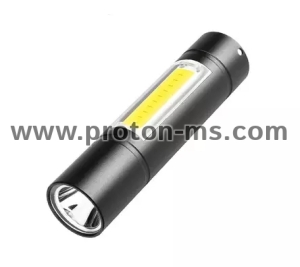 COB LED Flashlight USB Charge