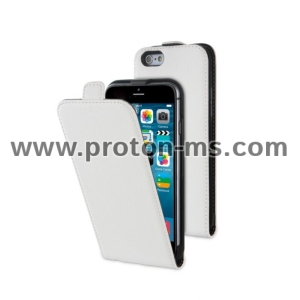 Muvit Leather Case with Display Protector for iPhone 6 MUSLI0559, White