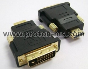 HDMI / M-DVI / M connector, HDMI M / F HDMI to DVI-D adapter