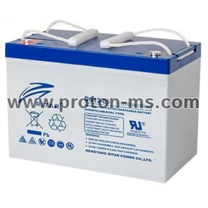 Lead Battery gel for solar systems RITAR (DG12-65)12V/65Ah -350 / 167 /182 mm  F5/M8 / F11/M6   RITAR