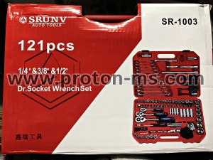121 Pcs "SRUNV" Socket Ratchet Wrench Set, Screwdriver Bit Extension 1/2" 1/4" 3/8"