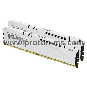 Памет Kingston FURY Beast White 32GB(2x16GB) DDR5 6000MHz CL36 AMD EXPO, KF560C36BWEK2-32