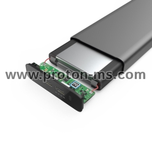 HAMA Универсална USB-C външна батерия за лаптоп, 26800 mAh, Power Delivery (PD), 5-20V/60W, Сив
