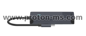4-in-1 USB-C Multiport Adapter , 2 x USB-A, 1 x  USB-C, 1 x HDMI, Черен