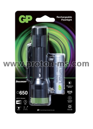 Torch RECHARGEABLE  GP BATTERIES  Discovery  LED CR41  600 lumens