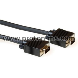 Cable ACT AK4273, VGA Plug - VGA Plug, 20 m, 15 pin, Black