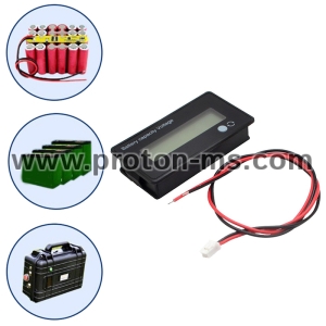 12V 24V 36V 48V High Precision LCD Acid Lead Lithium Battery Capacity Indicator Digital Voltmeter Voltage Tester JS C31H