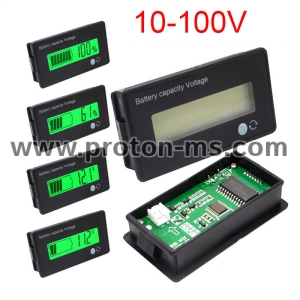 12V 24V 36V 48V High Precision LCD Acid Lead Lithium Battery Capacity Indicator Digital Voltmeter Voltage Tester JS C31H
