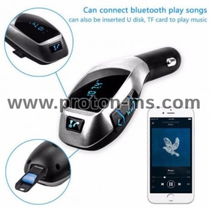 X7 Wireless Bluetooth Car Kit MP3 Player FM Transmitter SD USB Charger for Phone
