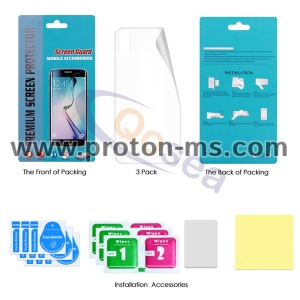 iPhone X 10, Ултратънък Back Screen Protector 3X Clear LCD Guard Shield Film Skin Ultra thin