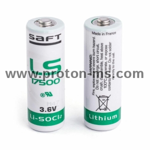 Литиево тионил хлоридна батерия 3,6V 3,4Ah  A  LS17500/STD/с пъпка/  SAFT