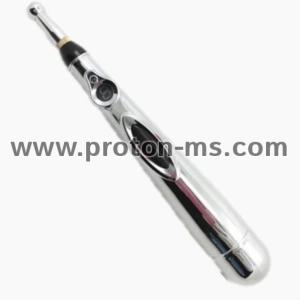 W-912 Massager Pen, Electronic Acupuncture Pen, Silver
