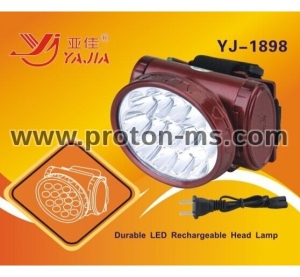 High Brightness Rechargeable Lithium Battery Headlamp YJ-1898